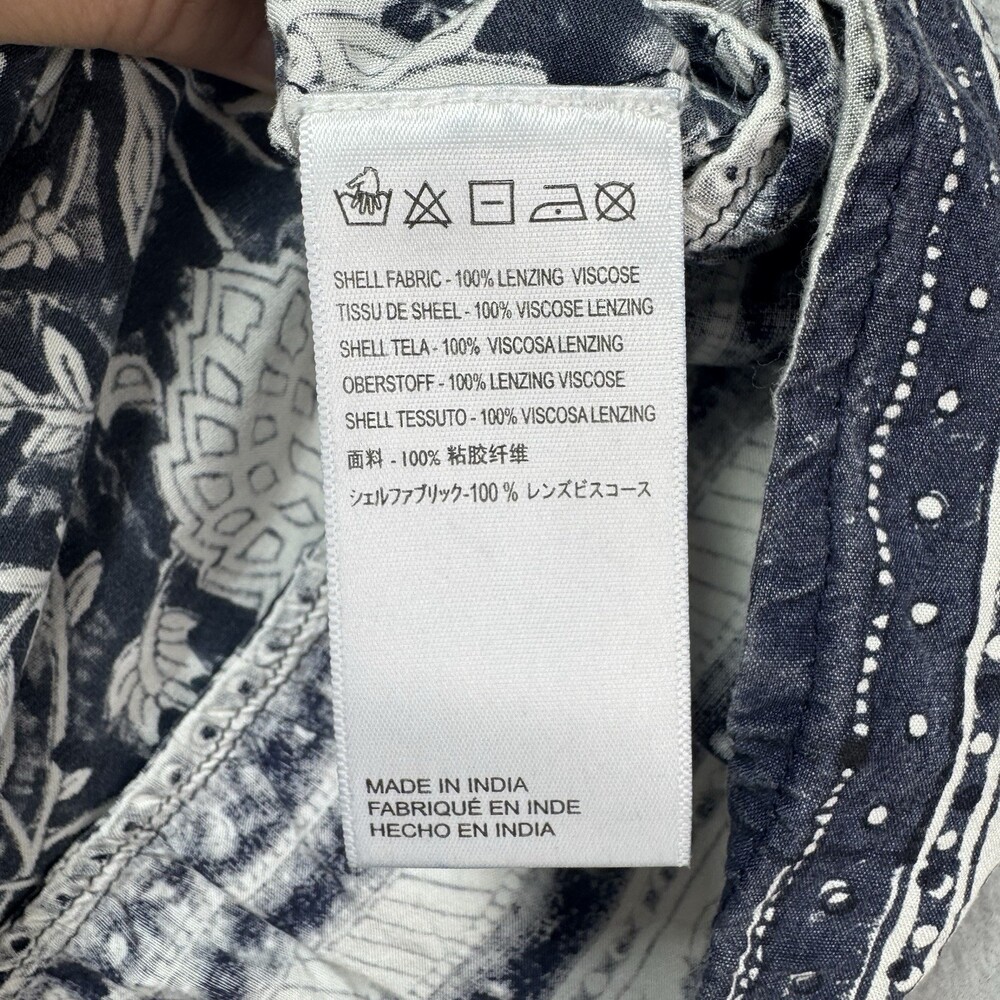 Cleobella Dress XS Midi Wrap Belted Floral Open Front Boho Cottagecore Viscose - Picture 6 of 11